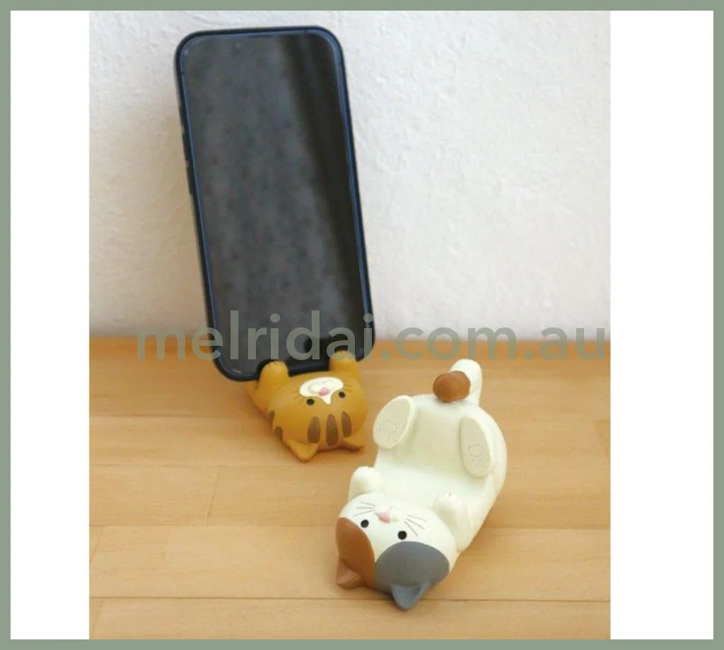 Decole | Smartphone Stand Cat 50×83×58Mm 日本猫咪手机支架/眼镜架/桌面办公摆件