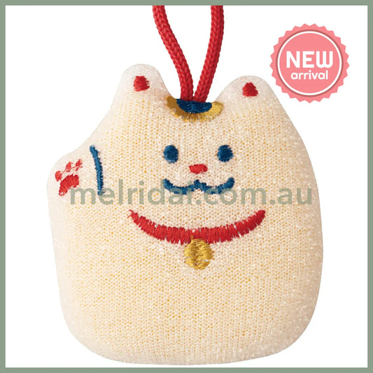 DECOLE | Sparkly Cleaning Sponge Kitchen Sponge 86x95x35mm (Lucky cat)