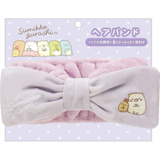SAN-X | Sumikko Gurashi Hair Band Hairband with Ribbon 560mm (Neko & Ebifurai no Shippo)