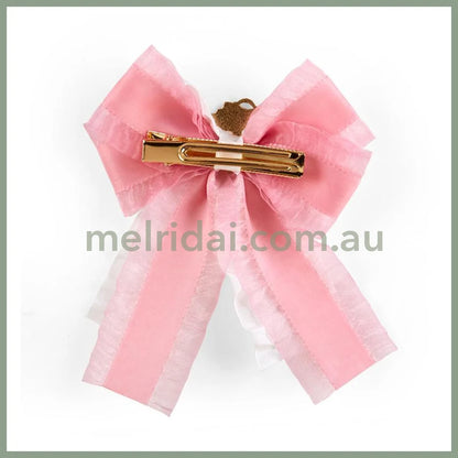 Sanrio | My Melody Hair Clip 11 X 2 13 Cm (White Strawberry Tea Time Series) 日本三丽鸥
