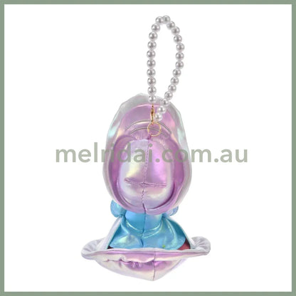 DISNEY | Alice Granny Oyster Plush Keychain with Pearl Chain 18 x 11.5 x 10.5cm (Aurora Young Oyster)