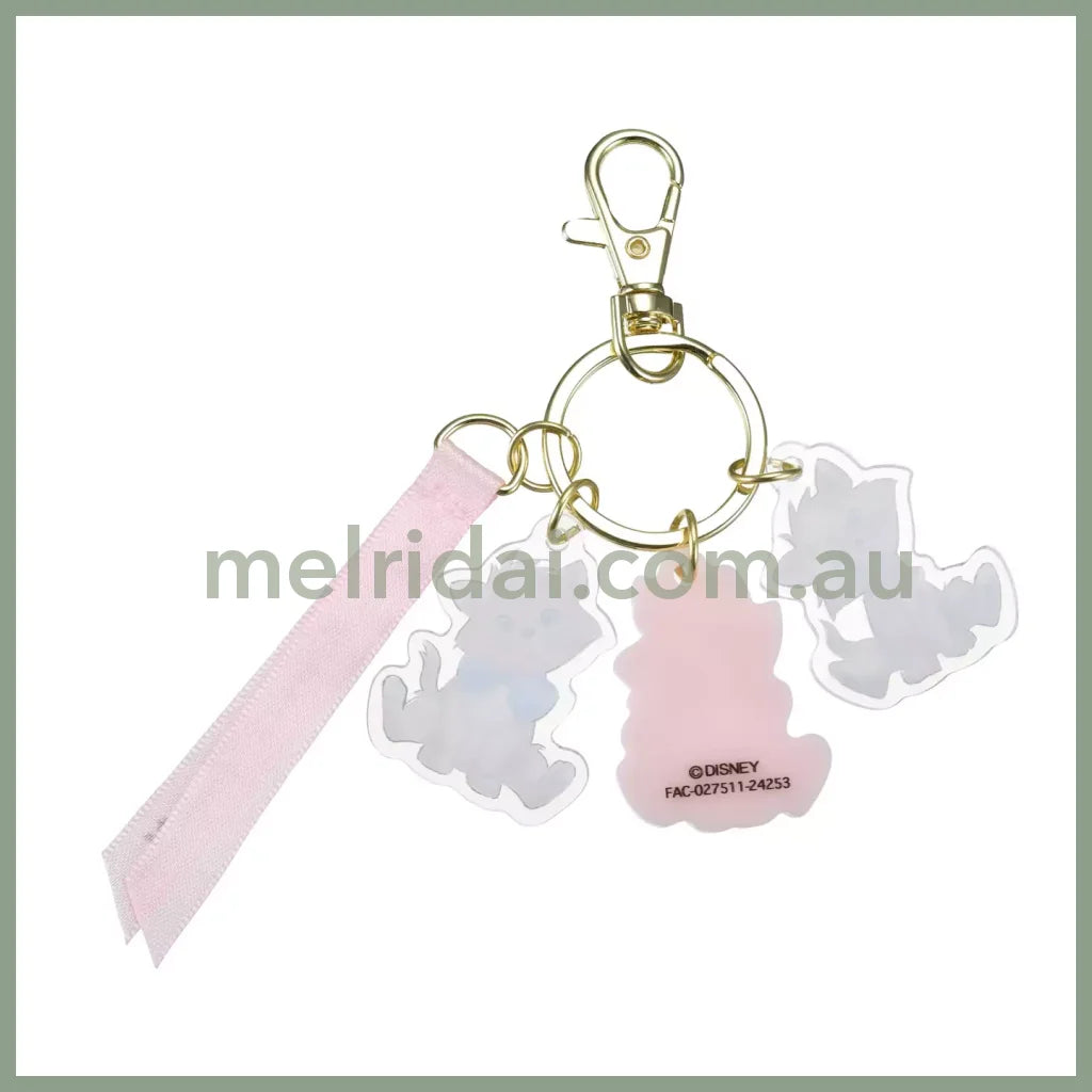 DISNEY | Aristocats Acrylic Keychain Keycharm Marie Berlioz Toulouse H3.8×W3×D0.3cm (DISNEY CAT DAY 2025)