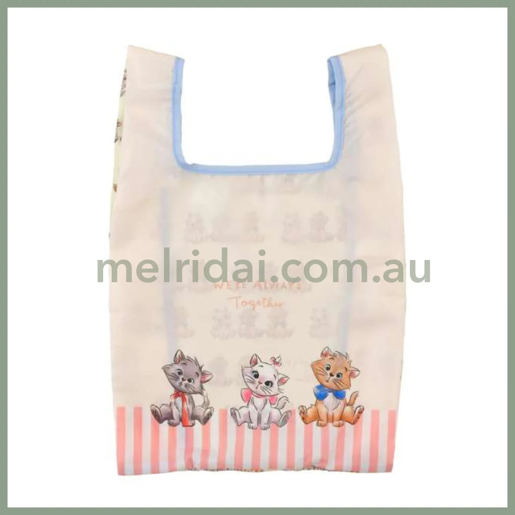 DISNEY | Aristocats Flodable Eco Bag Plush Keychain Marie Berlioz Toulouse H33×W30.5×D0.5cm (DISNEY CAT DAY 2025)