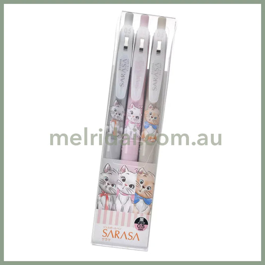 DISNEY | Aristocats Sarasa Clip Gel Pen Set Marie Berlioz Toulouse Cat Black (DISNEY CAT DAY 2025)