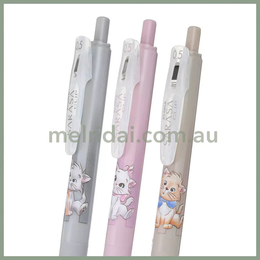DISNEY | Aristocats Sarasa Clip Gel Pen Set Marie Berlioz Toulouse Cat Black (DISNEY CAT DAY 2025)