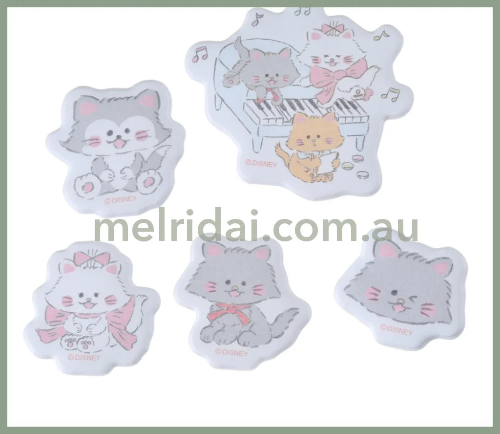 Disneycat Day 2023 Cat Character Seal/Sticker Flake 10 Types*4Pcs