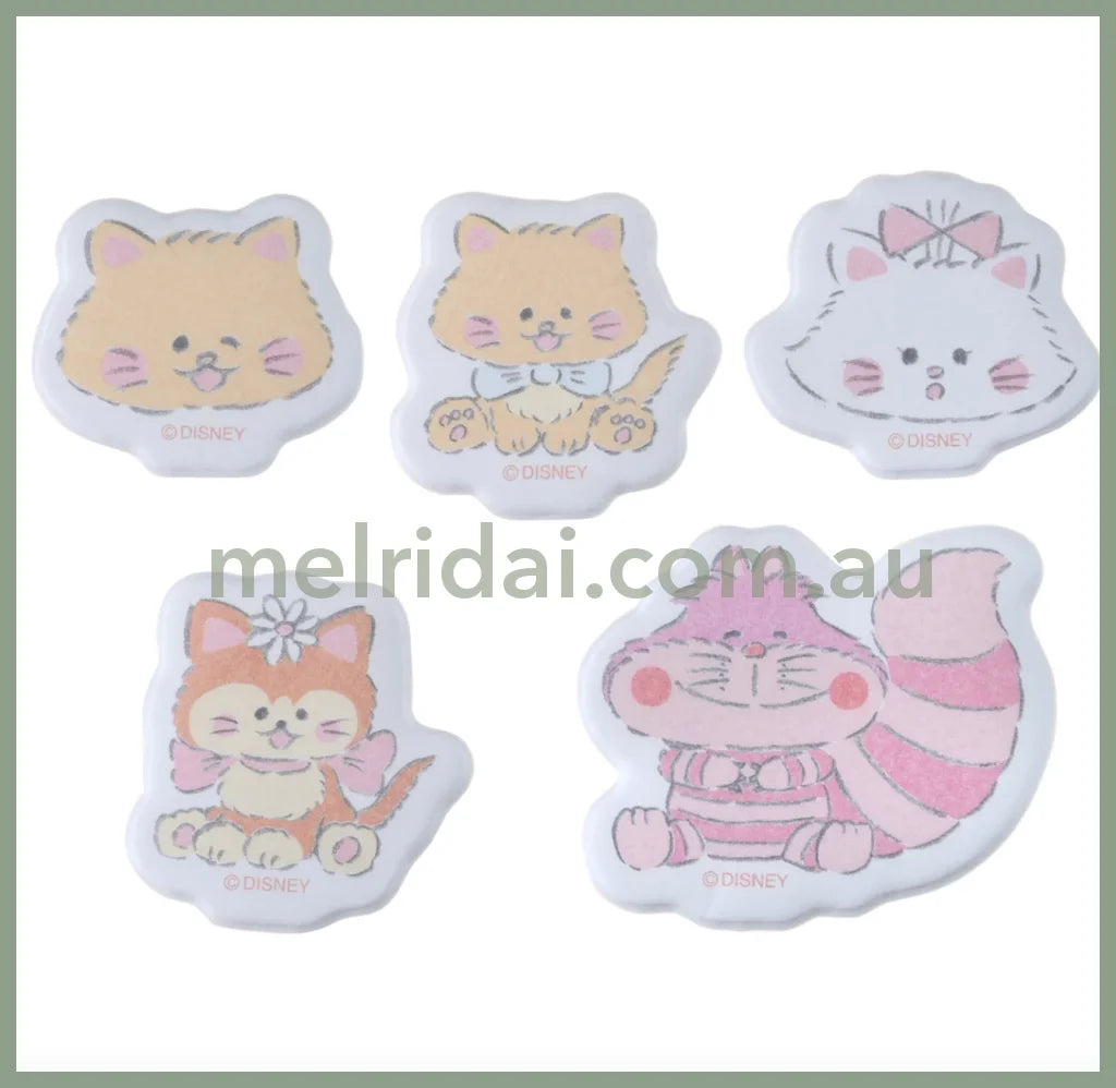Disneycat Day 2023 Cat Character Seal/Sticker Flake 10 Types*4Pcs