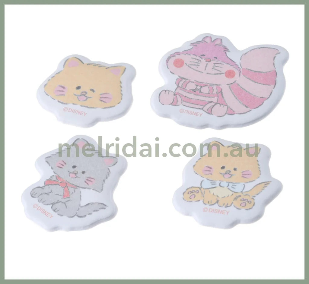 Disneycat Day 2023 Cat Character Seal/Sticker Flake 10 Types*4Pcs