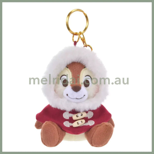 Disney | Chip And Dale Mascot Holder Plush Keychain 11.5×9.5×7.5Cm (Duffel Collection) 奇奇