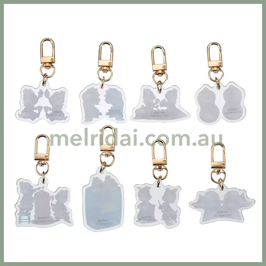 Disney | Chip & Dale ’Dinosaur Designed Pajamas’ Secret Acrylic Key Charm 6.5×5.5×1.7Cm