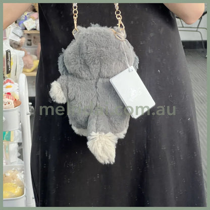 Disney | Plush Pochette Shoulder Bag 东京迪士尼 玛丽猫/路西法 毛茸茸链条斜挎包/拉链挎包