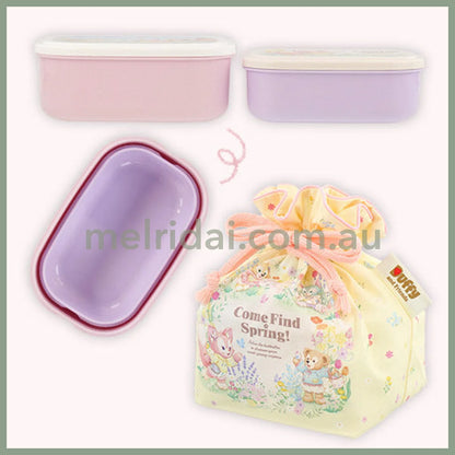 Disney | Drawstring Pouch & Lunch Box Set Of 3 (Come Find Spring!) 东京迪士尼 抽绳束口袋 + 饭盒两个套装 共三件（春日系列）