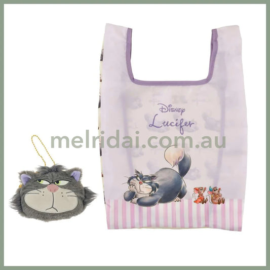 DISNEY | Lucifer Foldable Eco-Bag Plush Keychain 33×30.5×0.5cm (CAT DAY 2025)