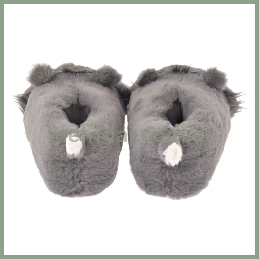 Disney | Lucifer Room Shoes Cinderella Fluffy Plush 23-25Cm Cat Day 东京迪士尼 猫咪日 路西法毛绒拖鞋/家居拖鞋