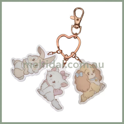 Disney | Marie Cat & Miss Bunny Lady Keychain (Illustrated By Mikko)