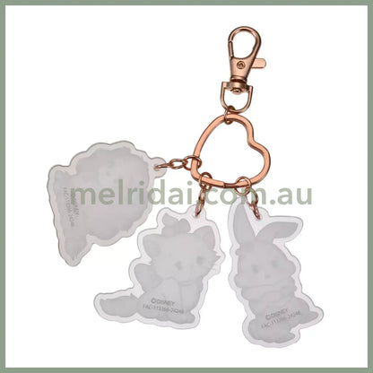 Disney | Marie Cat & Miss Bunny Lady Keychain (Illustrated By Mikko)