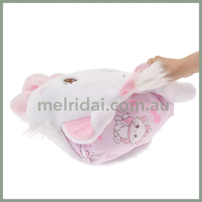 Disney | Marie Cat The Aristocats Blanket With Case 37×37×13Cm / 70×100Cm (Illustrated By Mikko)