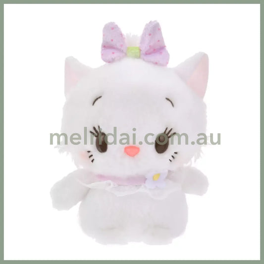 DISNEY | Marie Cat Urupocha-chan Plush Doll H12×W12.5×D8cm (STRAWBERRY COLLECTION)