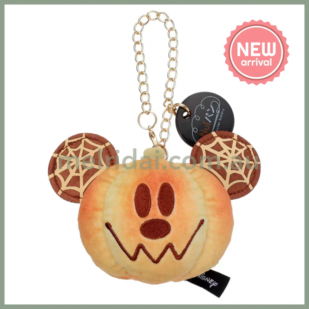 DISNEY | Mickey Mouse Nui Pan Chain Strap Keychain Mascot Holder 90×75×80mm (Nui Bread Pumpkin)