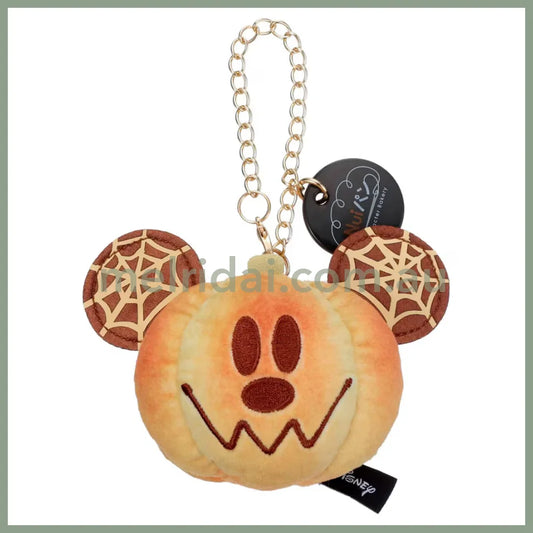 DISNEY | Mickey Mouse Nui Pan Chain Strap Keychain Mascot Holder 90×75×80mm (Nui Bread Pumpkin)