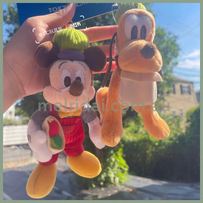 Disney | Mickey Mouse & Pluto Mascot Holder Plush Keychain Set