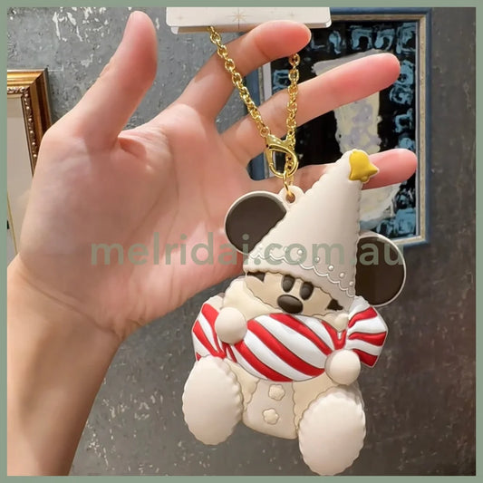 Disney | Mickey Mouse Silicone Pouch Keychain (Christmas 2024 X Merry Lil Ring Collection)