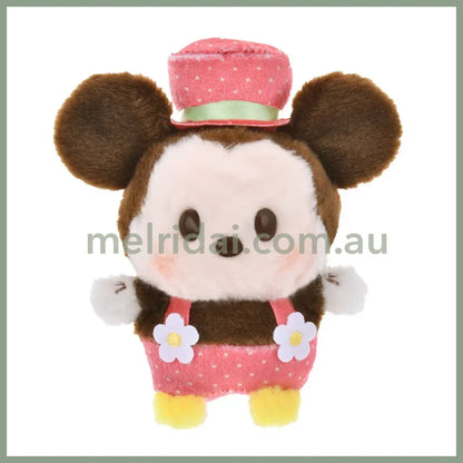 DISNEY | Mickey Mouse Urupocha-chan Plush Doll H12×W12.5×D8cm (STRAWBERRY COLLECTION)