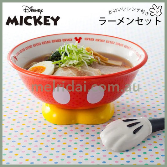 Disney | Micky Mouse Ramen Bowl (D20.5Cm X H9.5Cm) & Spoon (14.5Cm)