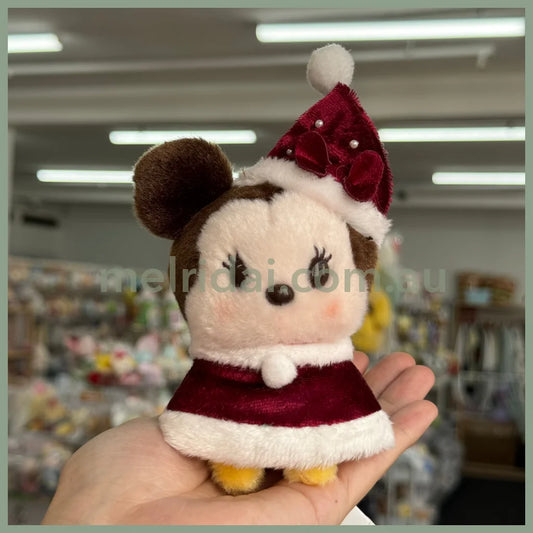Disney | Minnie Mouse Plush Toy Urupocha-Chan 12×9×8Cm (Christmas)