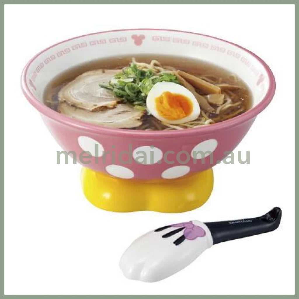 Disney | Minnie Mouse Ramen Bowl (D20.5Cm X H9.5Cm) & Spoon (14.5Cm)