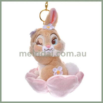 DISNEY | Miss Bunny Plush Keychain Mascot Holder Bag Charm H20.5×W13×D13cm (Flower Garden)