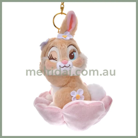 DISNEY | Miss Bunny Plush Keychain Mascot Holder Bag Charm H20.5×W13×D13cm (Flower Garden)