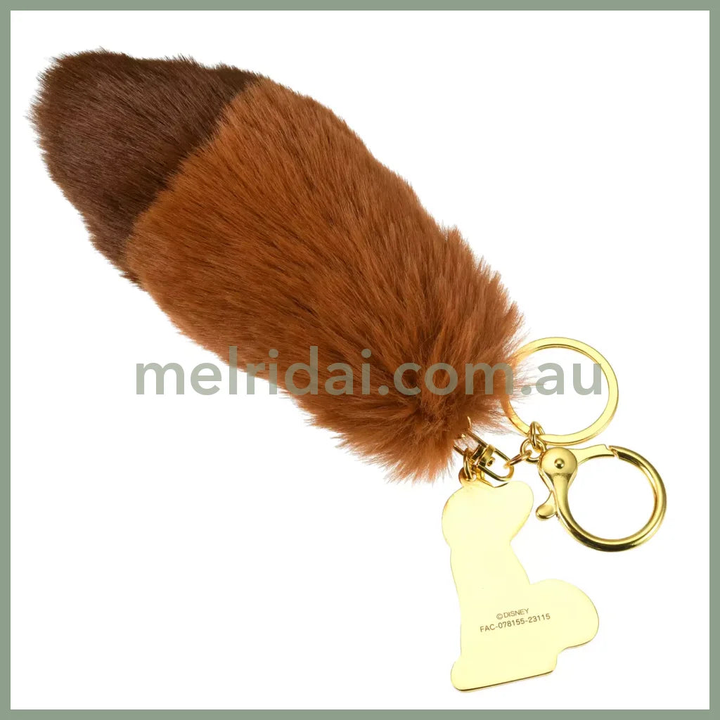 Disney | Nick Wilde Keychain Zootopia Tail Keycharm/Keychain Approx.19(Cm) 东京迪士尼 狐狸尼克 尾巴毛绒挂件/钥匙链/包挂