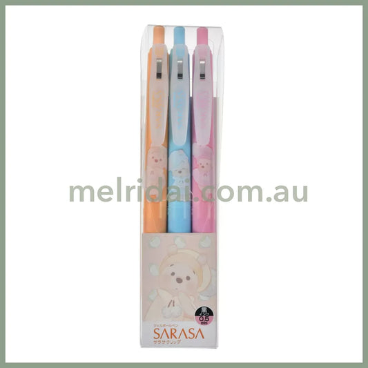 Disney | Sarasa Clip Gel Pen Set Winnie The Pooh And Friends 0.5Mm (Fruit Latte Color)