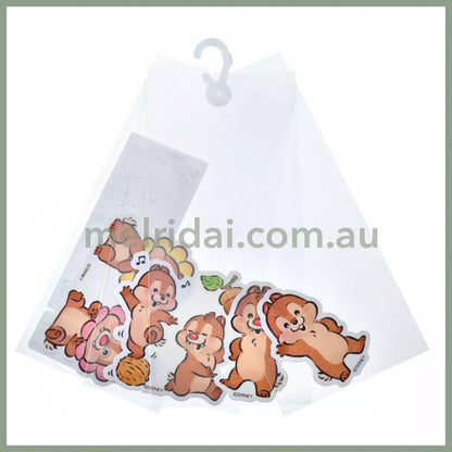 Disney | Seal/Sticker Die Cut Sticker Set Illustrated By Lommy Chip N Dale 5×7(Cm) 东京迪士尼 奇奇蒂蒂 贴纸套装
