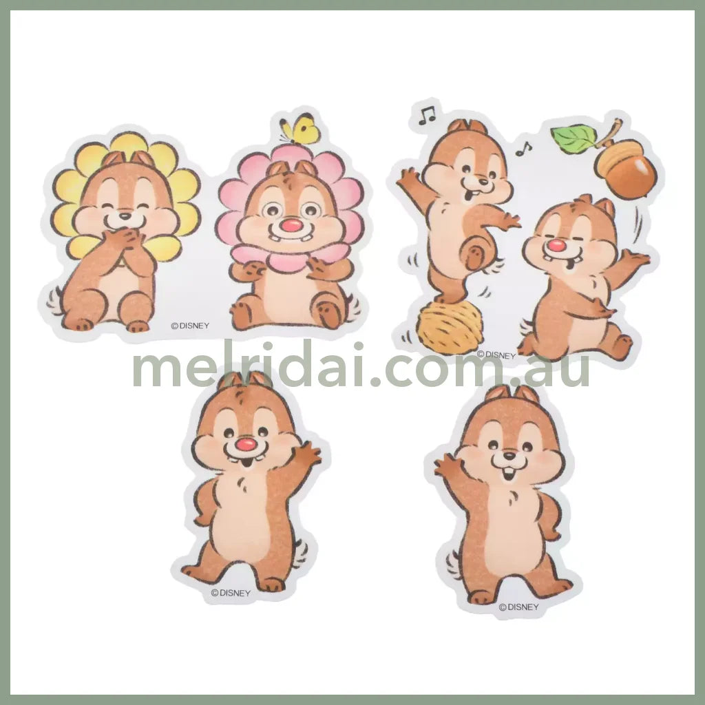 Disney | Seal/Sticker Die Cut Sticker Set Illustrated By Lommy Chip N Dale 5×7(Cm) 东京迪士尼 奇奇蒂蒂 贴纸套装