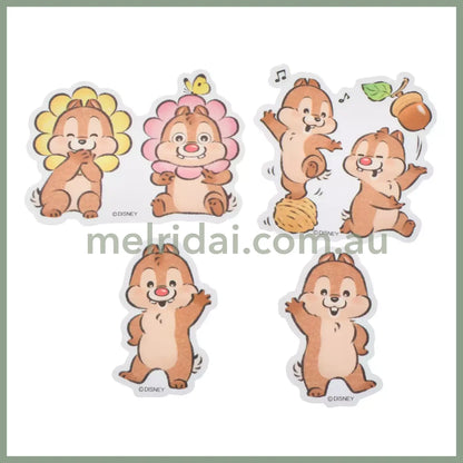 Disney | Seal/Sticker Die Cut Sticker Set Illustrated By Lommy Chip N Dale 5×7(Cm) 东京迪士尼 奇奇蒂蒂 贴纸套装