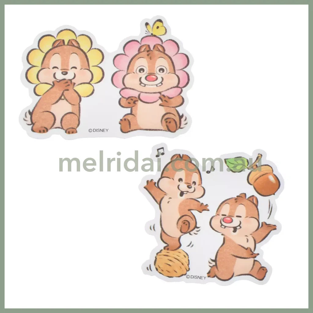 Disney | Seal/Sticker Die Cut Sticker Set Illustrated By Lommy Chip N Dale 5×7(Cm) 东京迪士尼 奇奇蒂蒂 贴纸套装
