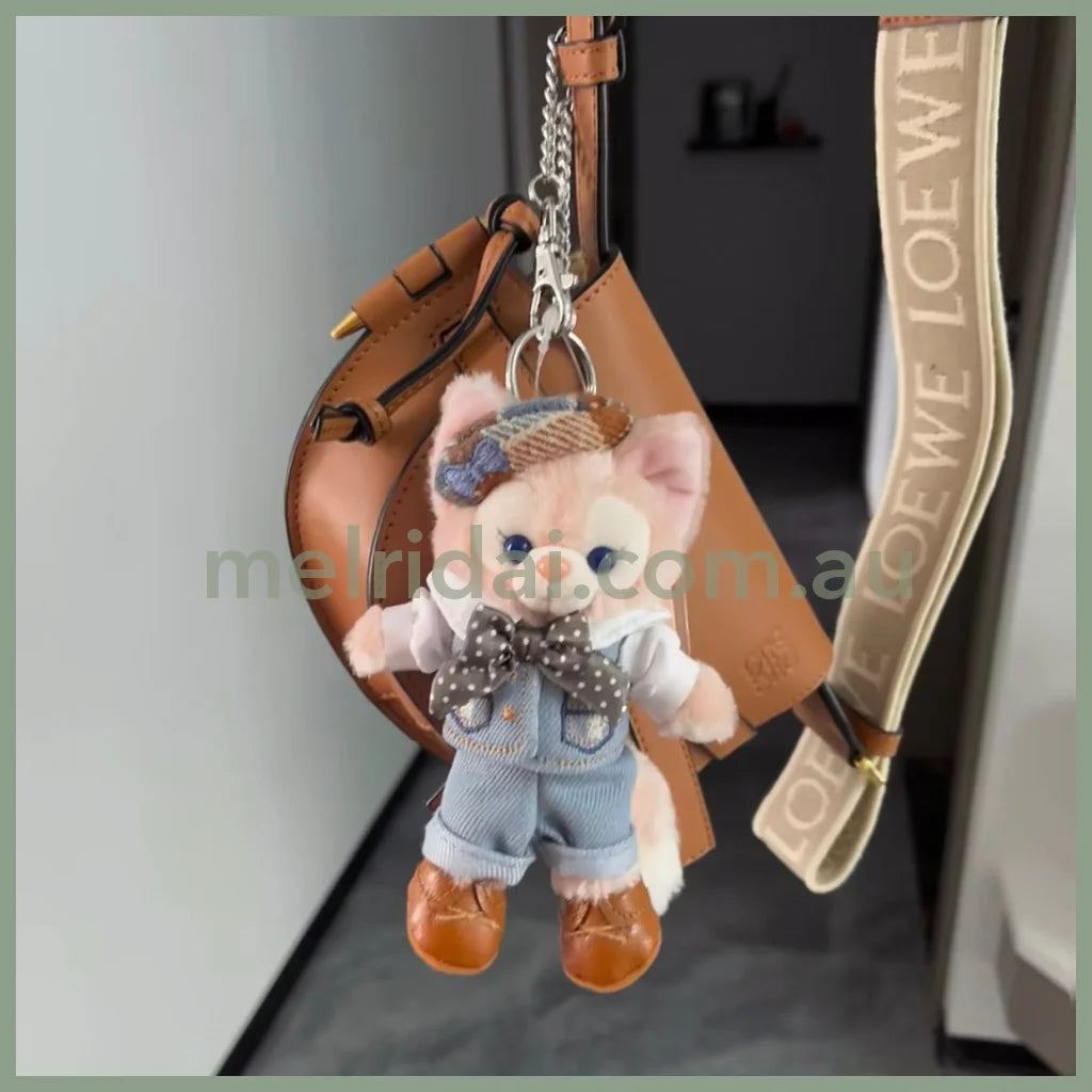 DISNEY | Shang Hai Disney Duffy and Friends Linabell Mascot Holder Plush Keychain Bag Charm (Denim Series)