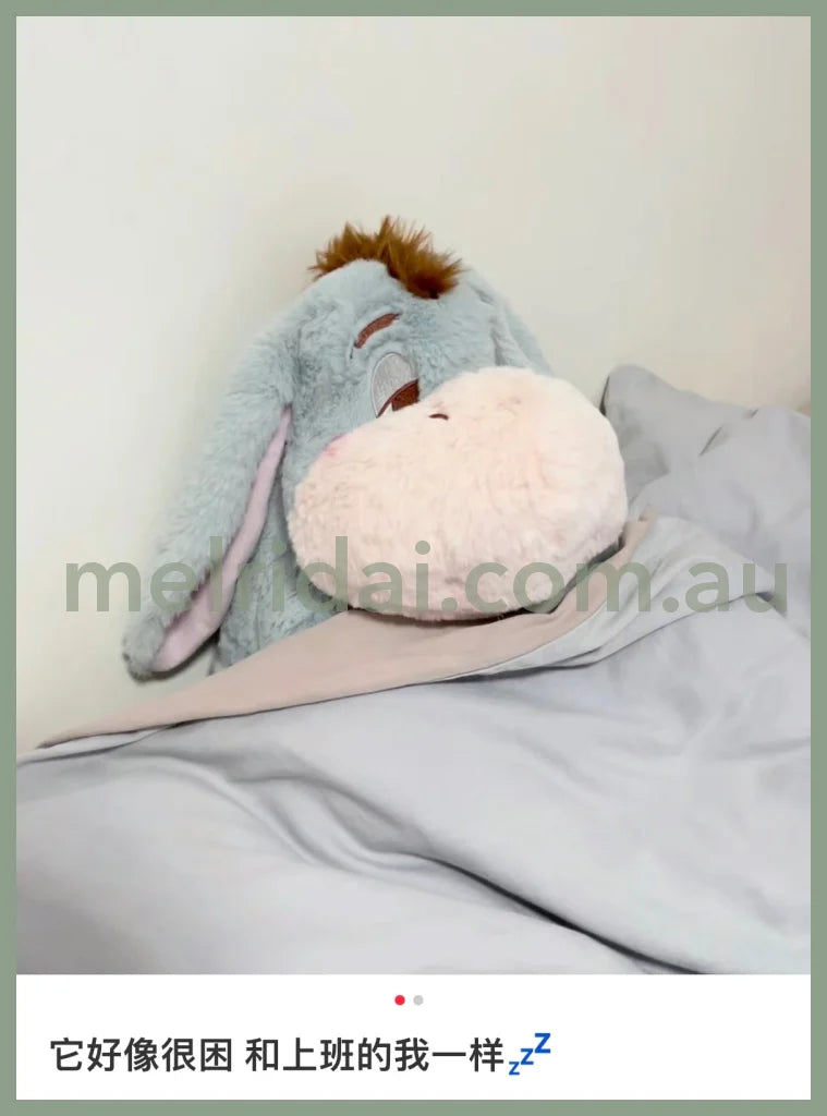 Disney | Sleepy Eeyore Plush Doll Winnie The Pooh 34X22X26Cm 东京迪士尼 睡不醒屹耳/驴驴 毛绒玩偶/公仔