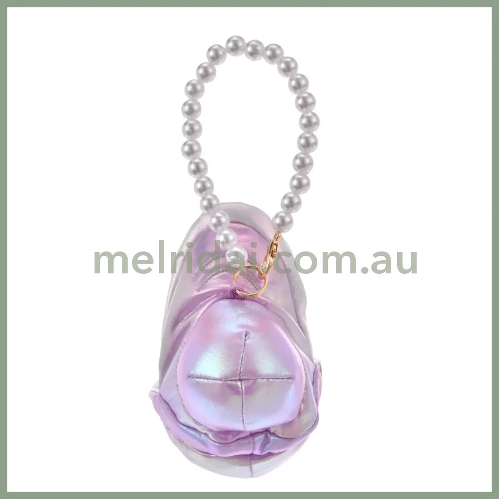 DISNEY | Sleepy Young Oyster Plush Keychain with Pearl Chain 10.5 x 6.5 x 7.5cm (Aurora Young Oyster)