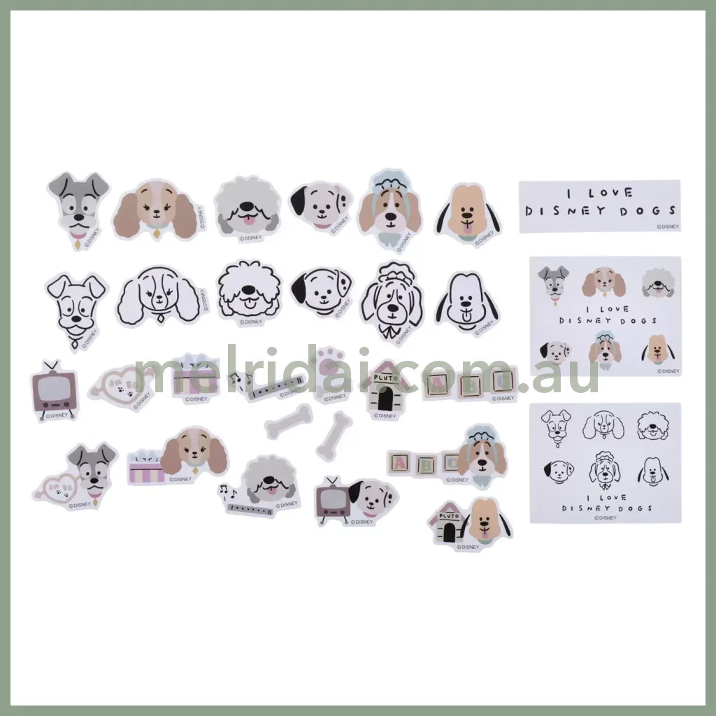 Disney | Sticker Collection With Pouch Dog Day 11.5×8.5×0.7Cm (I Love Dogs)