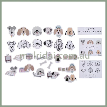 Disney | Sticker Collection With Pouch Dog Day 11.5×8.5×0.7Cm (I Love Dogs)