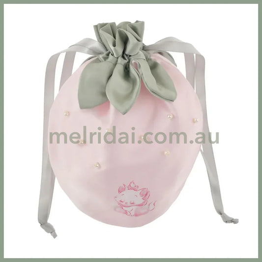 DISNEY | The Aristocats Marie Cat Drawstring Pouch H22×W18×D1cm (STRAWBERRY COLLECTION)