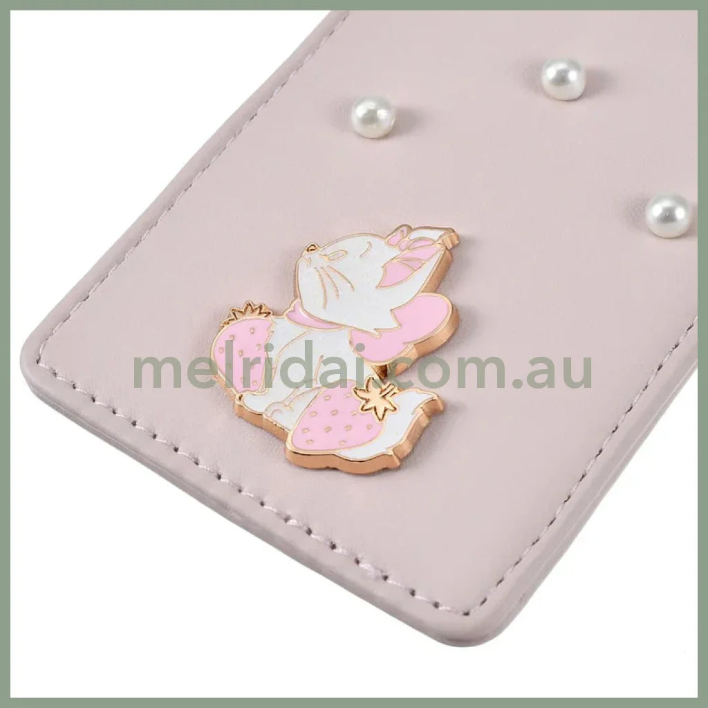 DISNEY | The Aristocats Marie Cat Pass Case with Reel H10.5×W7.2×D1cm (STRAWBERRY COLLECTION)