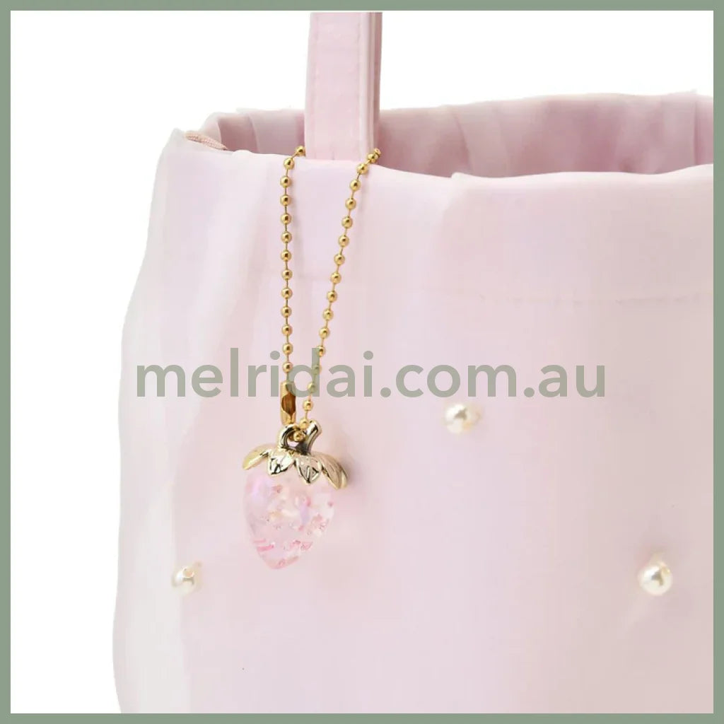 DISNEY | The Aristocats Marie Cat Tote Bag with Charm H21×W25×D9.5cm (STRAWBERRY COLLECTION)