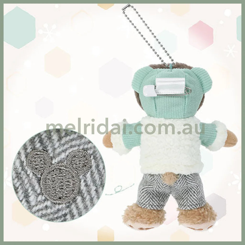 DISNEY | Tokyo Disney Sea Duffy Mascot Holder Plush Keychain with Badge (Duffy and Friends Winter 2025)