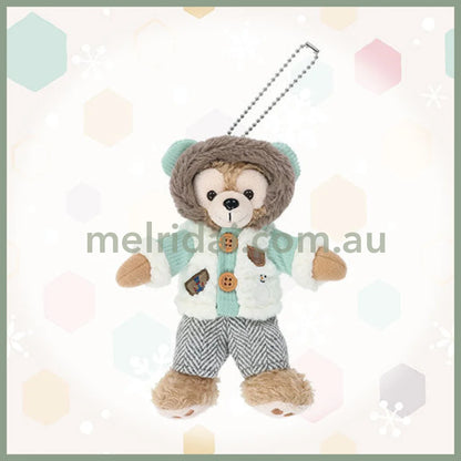 DISNEY | Tokyo Disney Sea Duffy Mascot Holder Plush Keychain with Badge (Duffy and Friends Winter 2025)