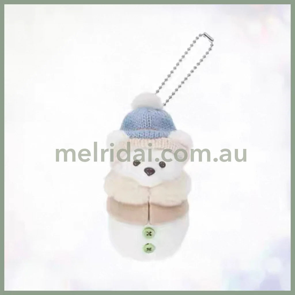 DISNEY | Tokyo Disney Sea Duffy Snowman Mascot Holder Plush Keychain (Duffy and Friends Winter 2025)