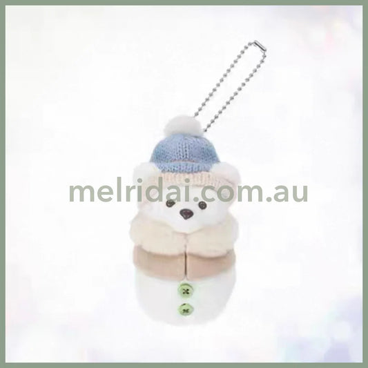 DISNEY | Tokyo Disney Sea Duffy Snowman Mascot Holder Plush Keychain (Duffy and Friends Winter 2025)